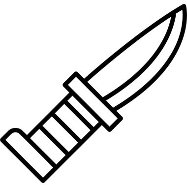 bıçak simgesi vektör illüstrasyonu