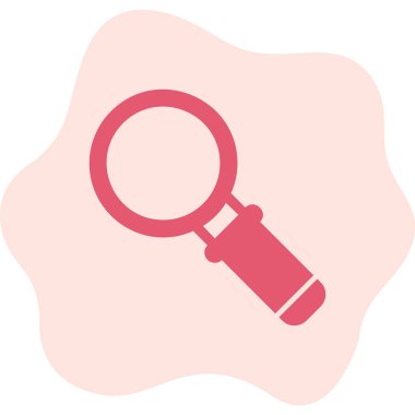 Büyütme cam simgesi, vektör illüstrasyonu 