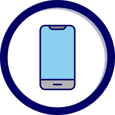 Akıllı telefon. Web simgesi basit illüstrasyon 