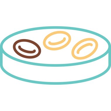 Kırmızı kan hücreleri. Web simgesi basit illüstrasyon