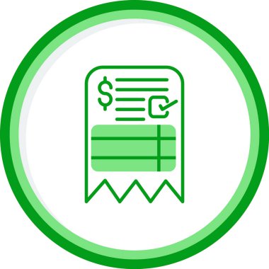 fatura simgesi vektör illüstrasyonu