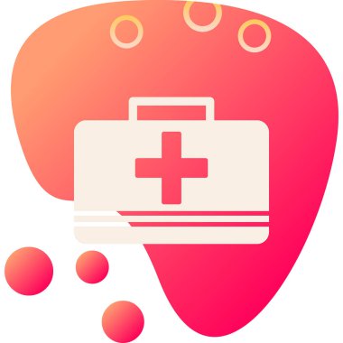 İlk yardım çantası vektör çizim 