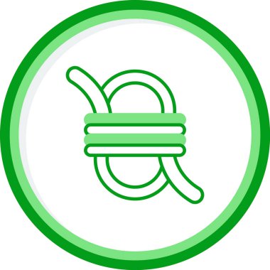 İp düğüm, vektör illüstrasyonuna bağlandı 