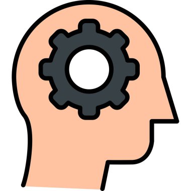 Eleştirel Düşünme Ağı simgesi, vektör illüstrasyonu