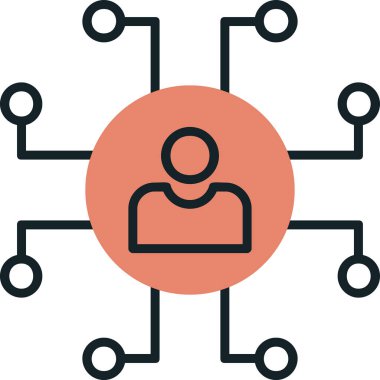 ağ web simgesi, vektör çizim 