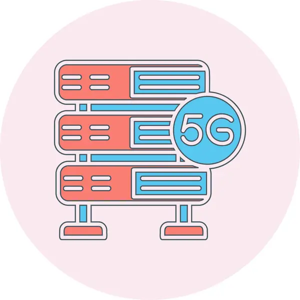 stock vector 5g Server web icon, vector illustration