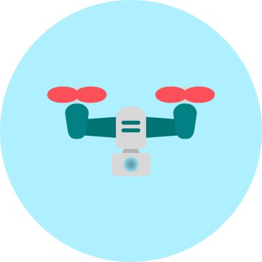 5g Drone simgesi, vektör illüstrasyonu, basit tasarım