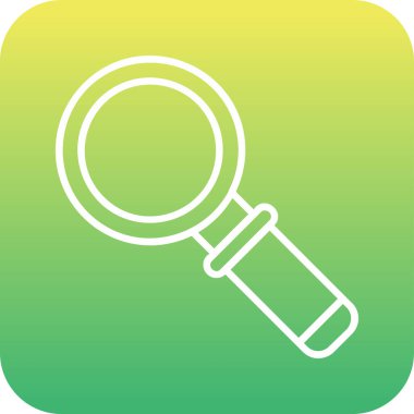 Büyütme cam simgesi, vektör illüstrasyonu 