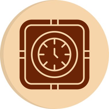 Zamanlama simgesi, vektör illüstrasyonu