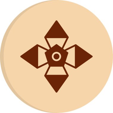 soyut çiçek simgesi, vektör illüstrasyonu basit tasarım