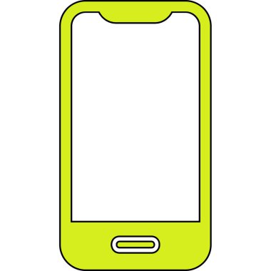 Akıllı telefon. Web simgesi basit illüstrasyon 