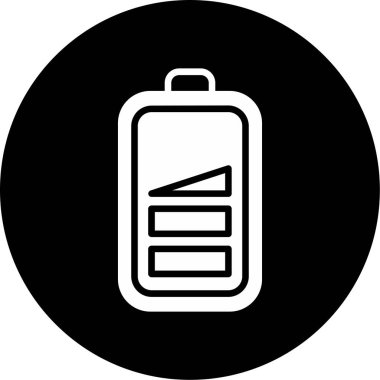 düşük pil web simgesi, vektör çizim