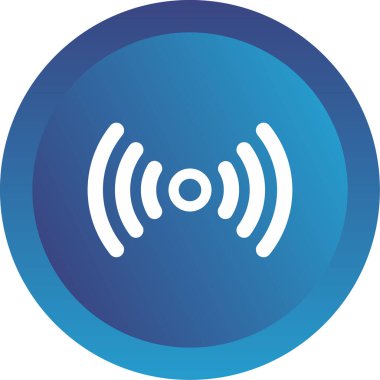 Kablosuz. Web simgesi basit illüstrasyon 