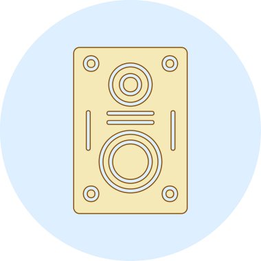 hoparlör basit vektör illüstrasyonu