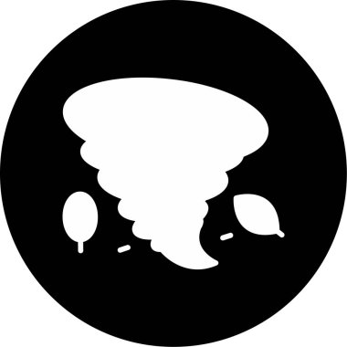 Tornado simgesi, vektör illüstrasyonu basit tasarım