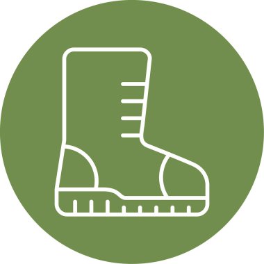 Ayakkabı simgesinin vektör illüstrasyonu