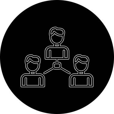 Sosyoloji simgesinin vektör illüstrasyonu 