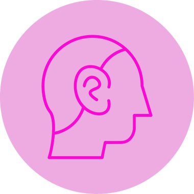 Dinleme simgesinin vektör illüstrasyonu