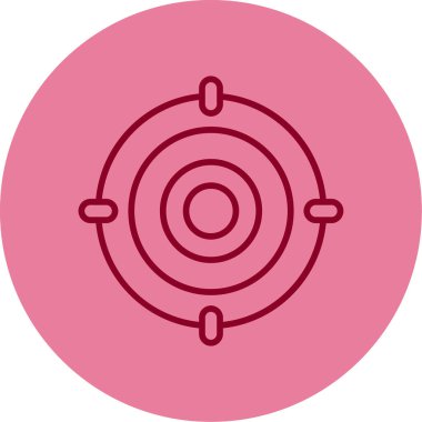 Hedef. Web simgesi basit illüstrasyon 