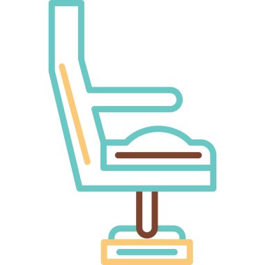 modada izole edilmiş arka planda koltuk simgesi 