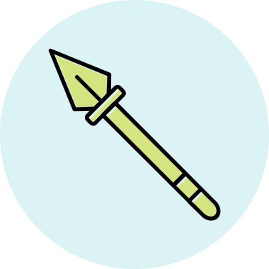 Mızrak simgesi vektör illüstrasyonu