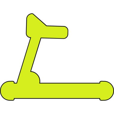 koşu bandı web simgesi, vektör çizim 