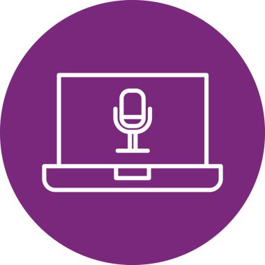 dizüstü bilgisayar simgesi, vektör illüstrasyonu basit tasarım