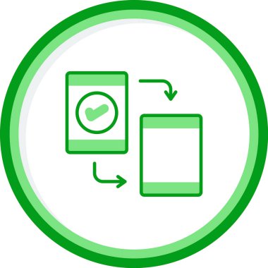 Mobil uygulama sürümleri simgesi, vektör illüstrasyonu basit tasarım