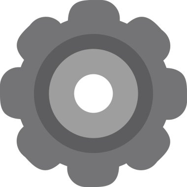 Dişliler. Web simgesi vektör illüstrasyonu