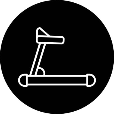 koşu bandı web simgesi, vektör çizim 