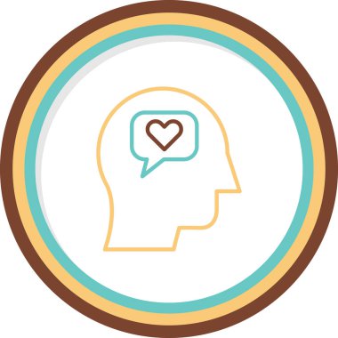 Empati web simgesi vektör çizimi