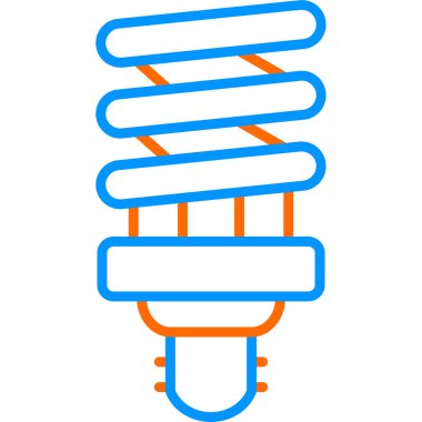 spiral ampul ikonu web basit illüstrasyon