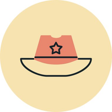 Şapka kutsal kişilerin resmi, basit vektör çizim 