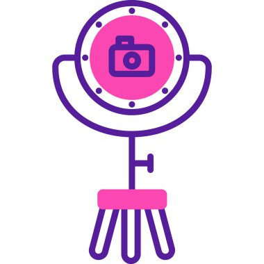 İçinde kamera olan bir lamba. 