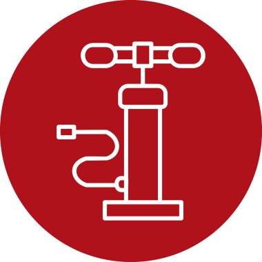 Hava pompası. Web simgesi basit illüstrasyon         