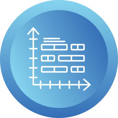 bar çizelgesi simgesi, vektör illüstrasyonu 