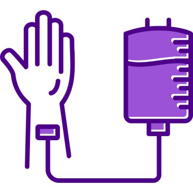 Kan Bağışı Web simgesi, vektör illüstrasyonu 