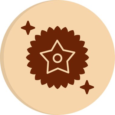 yıldız web simgesi basit illüstrasyon 