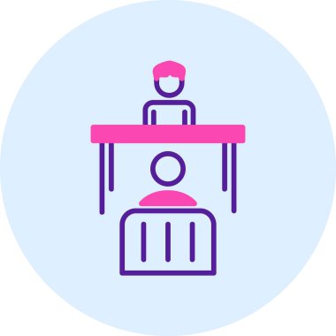 İş Görüşmesi modern simgesinin vektör illüstrasyonu        