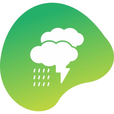 Fırtına web simgesi, vektör çizim 