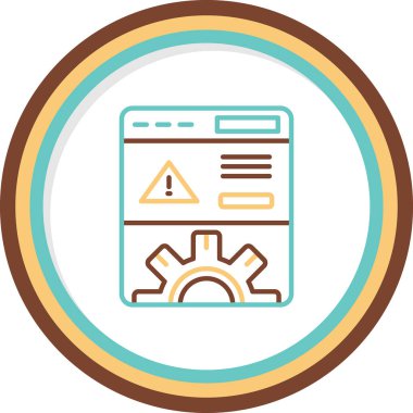 Web simgesi, vektör illüstrasyonuName