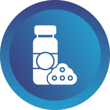 Toz. Web simgesi basit illüstrasyon