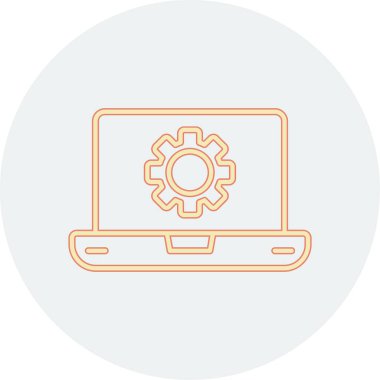 Yazılım web simgesi vektör illüstrasyonu