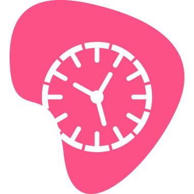 Saat simgesi, vektör illüstrasyonu basit tasarım