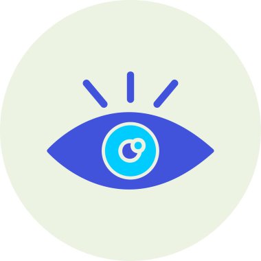 Göz. Web simgesi basit illüstrasyon 