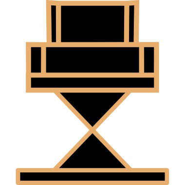 Yönetici Koltuğu simgesinin vektör illüstrasyonu           