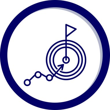 goal icon, vector illustration simple design