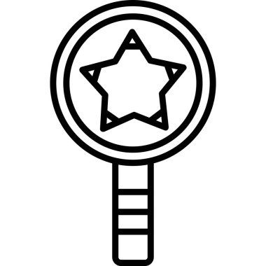 yıldız web simgesi, vektör çizim                    