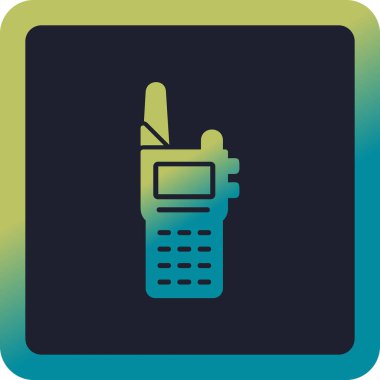 Walkie talkie simgesinin vektör çizimi