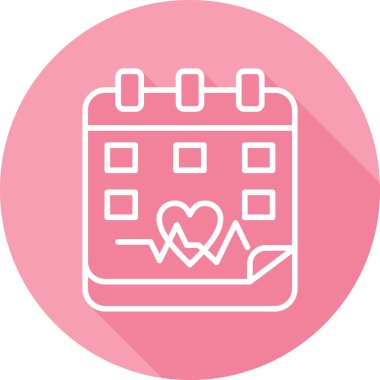 Takvim simgesi, vektör illüstrasyonu basit tasarım